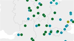 Horticulture business mergers and closures map